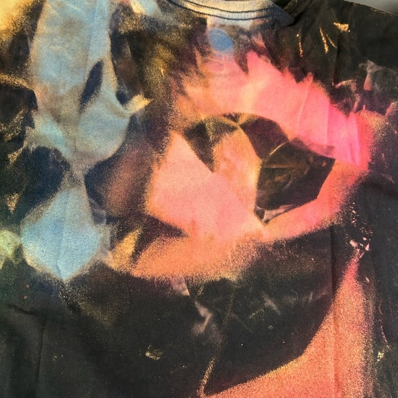 Men’s 2X Bleached Dyed  T Shirt Abstract Colorful Grunge Skater Graffiti‎ Artsy - Picture 9 of 15